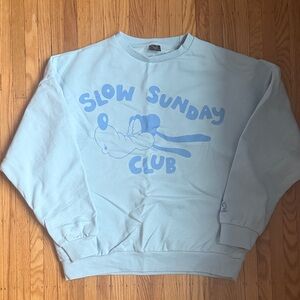 Cakeworthy Goofy Slow Sunday Club Sweatshirt